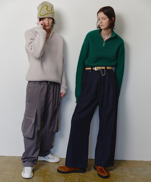 JieDa セーター ニット HALF ZIP KNIT メンズ レディース