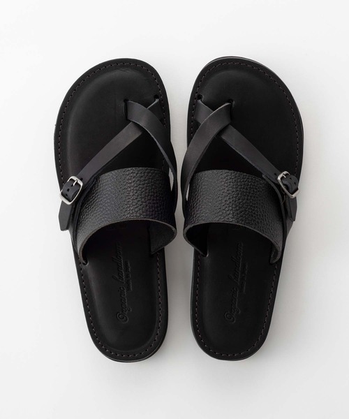 Organic Handloom 黒 サンダル Organic handloom サンダル / ”TRENT” レディース メンズ
