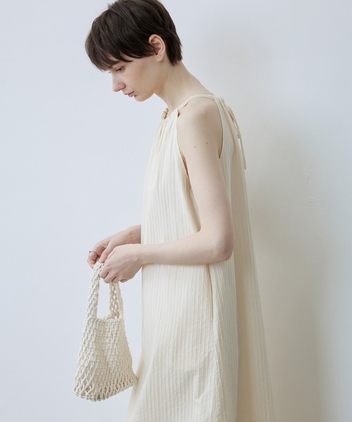 TAGEECHITA ワンピース・新品未使用 tageechita ワンピース 「tageechita」裾フリンジホルダーネック