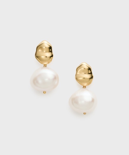 ピアス 入学式 卒業式 ゴールドパールピアス レディース_2