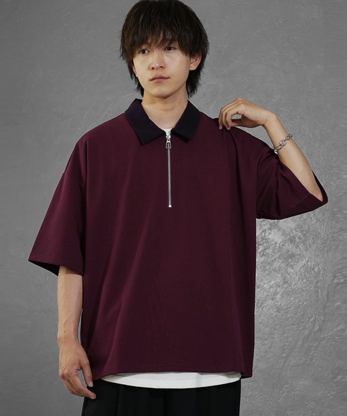MinoriTY（マイノリティ） ポロシャツ 「MinoriTY」梨地素材ハーフ