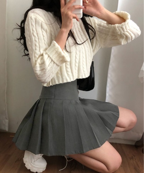 スカート Wベルト プリーツ ミニスカート : ZOZOTOWN Yahoo!店 - 通販