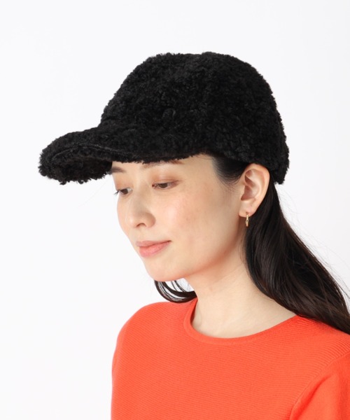 ★新品★フルラ　FURLA　ニット帽　ビーニー　ゴールドロゴ　黒　ブラック FURLA(フルラ) フロントロゴ刺繍キャップ UV / MOONBAT