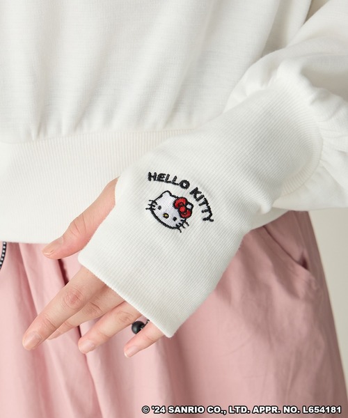 美品　ninamew ダウンベスト　ハローキティ　服　レディース アイトス モンクワ ヤッケ パーカー ハローキティ キティちゃん