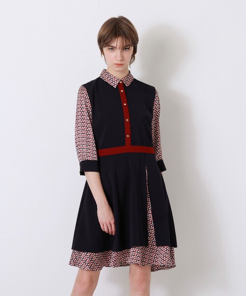 LOVELESS」 シャツワンピース 36 ネイビー レディース : 87202918 