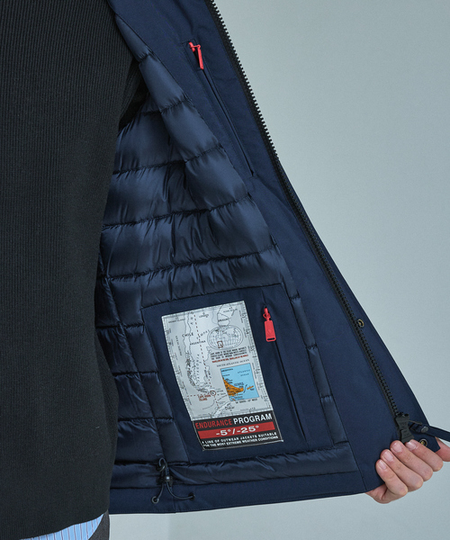 ダウンジャケット ダウン 「CAPE HORN」別注カラー / COCKBURN / フーデット ショートダウンジャケット メンズ レディースの画像