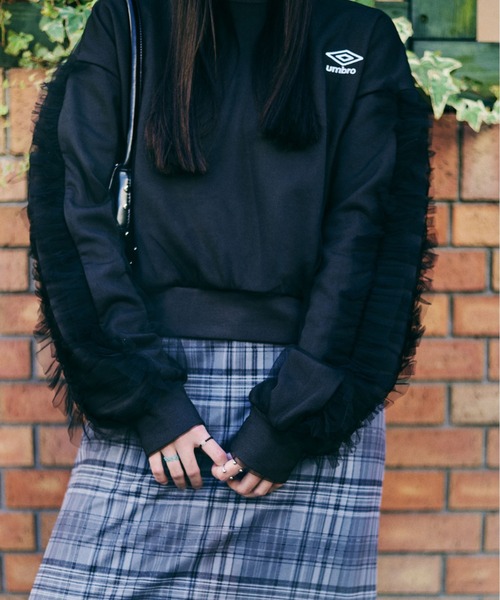 【UMBRO × Casselini】チュールレイヤードスウェット Casselini トレーナー スウェット 「UMBRO × Casselini