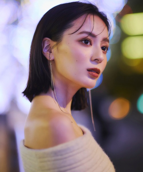 anuans（アニュアンス） ワンピース オフショルリブニットセットアップ