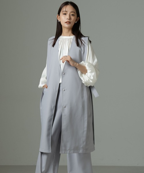 美品★ユナイテッドアローズ　ロングジレ　ベルト　ベージュ　サイズフリー 美品 ユナイテッドアローズ ロングジレ ベルト ベージュ サイズ