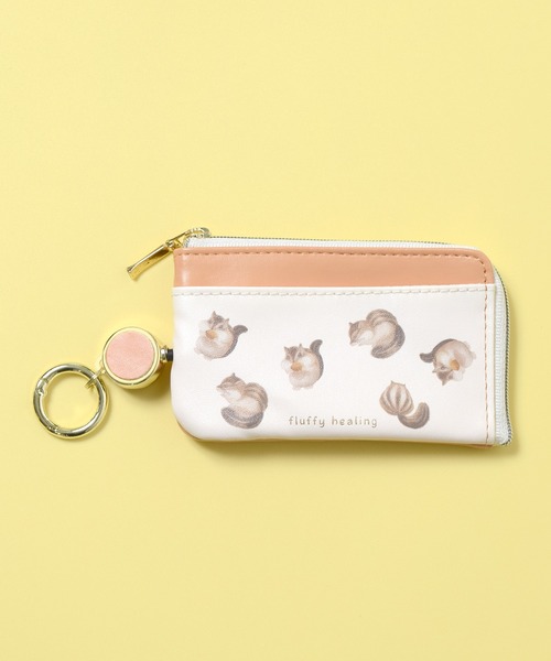 Flowering（フラワーリング） キーケース クマ/犬/ミニハート刺繍