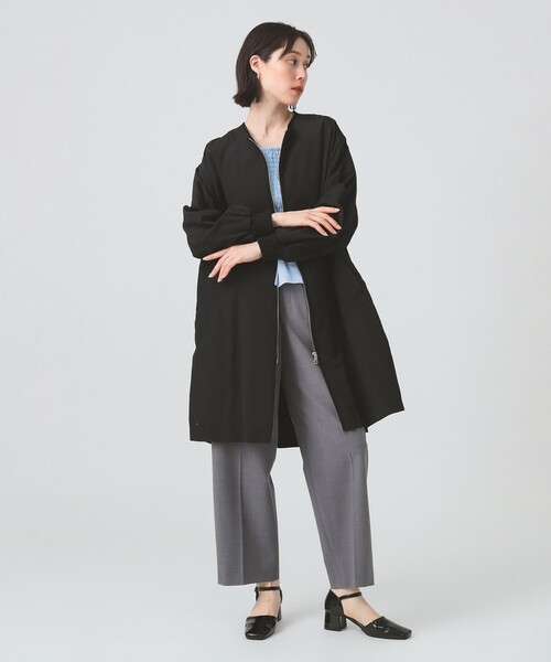 Ray BEAMS アウター バックタック ジップ コート レディース  