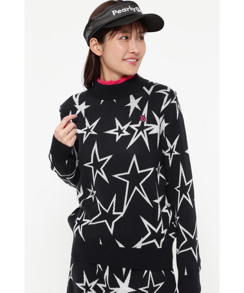 ☆美品☆2024年モデル PEARLY GATES マルチカラー総柄モック