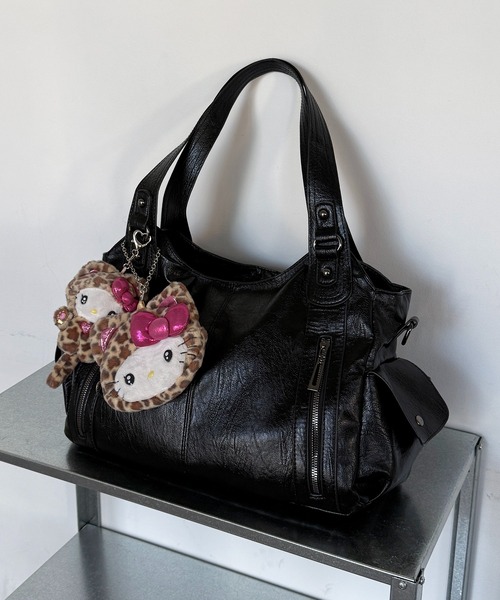 美品　ポーター　2way ショルダーバッグ　ハンド　黒　ダブルジップ　収納多数 lilful ショルダーバッグ バッグ 2WAY ダブルジップデザイン 大容量