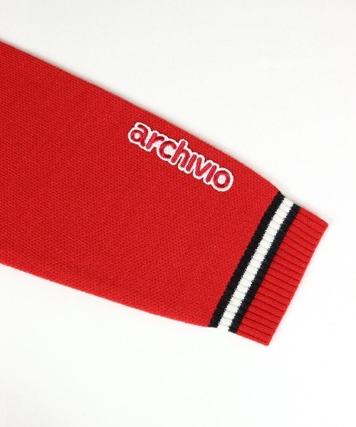 archivio（アルチビオ） ニット セーター ウール混ハートロゴニット