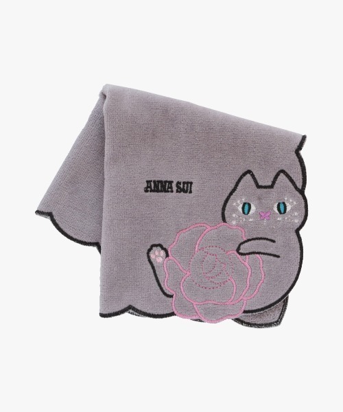 ANNA SUI（アナスイ） ハンカチ キャット＆ローズ タオルハンカチ