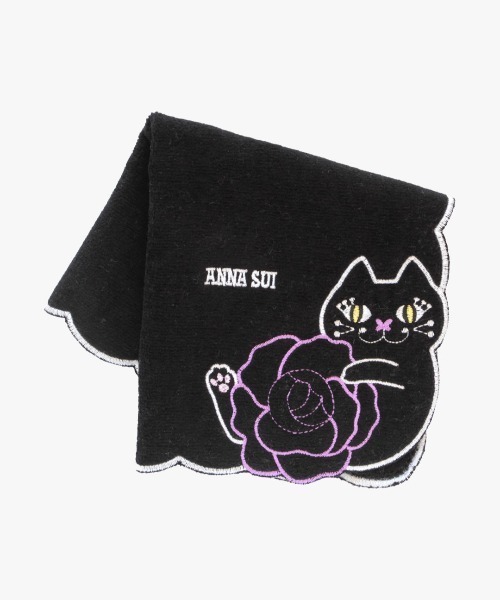 ANNA SUI（アナスイ） ハンカチ キャット＆ローズ タオルハンカチ