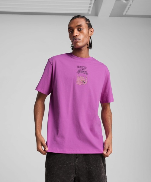 【PUMA】HOOPS X ニンジャタートルズ Tシャツ 関税送料込 PUMA tシャツ HOOPS x TMNT Relaxed Graphic Tee（プーマ