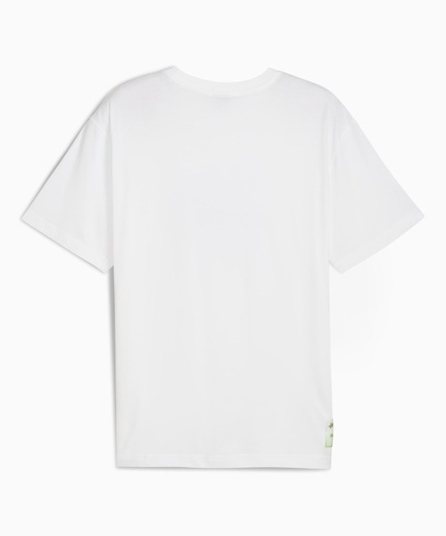 PUMA 幾何学模様ハイネックシャツ 未使用新品(ＸＬサイズ) ホワイト系 PUMA 幾何学模様ハイネックシャツ 未使用新品(XLサイズ
