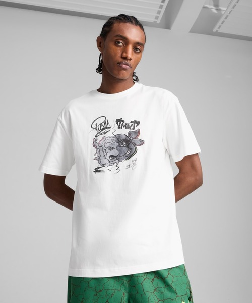 PUMA tシャツ HOOPS x TMNT Relaxed Graphic Tee（プーマ