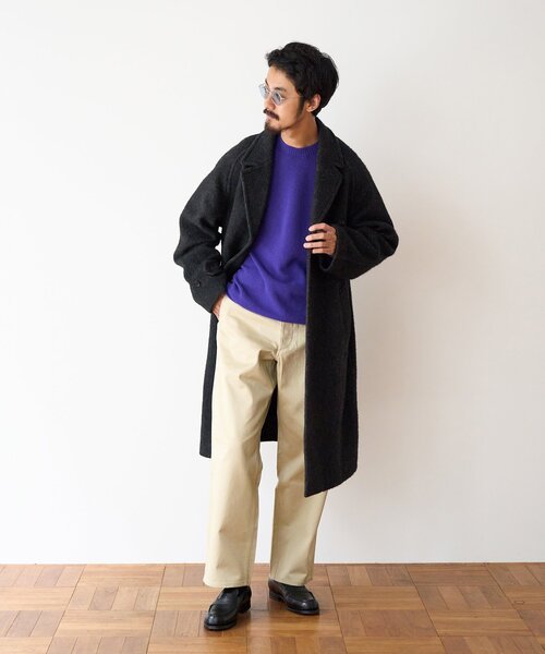 EDIFICE（エディフィス） チェスターコート LARGE ネイビー メンズ