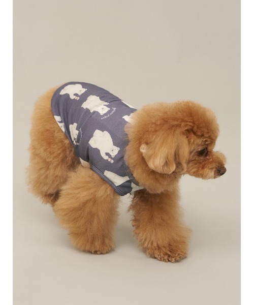 GELATO PIQUE クマ柄 犬服 Mサイズ gelato pique 犬 服 「CAT＆DOG」「接触冷感」シロクマ柄COOLING