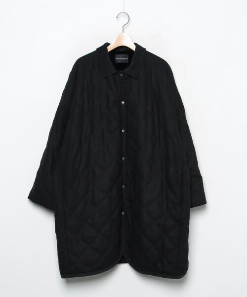 mizuiroind（ミズイロインド） ノーカラーコート - ブラック