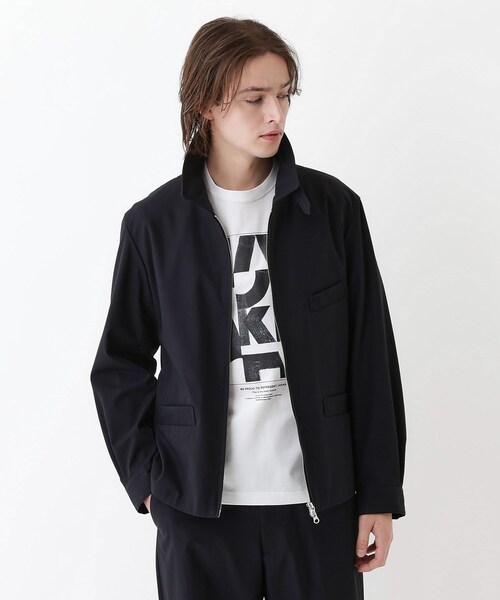 ネイビー ジップアップ ブルゾン MAISON KITSUNE メゾンキツネ ジップアップ ブルゾン/シャツ