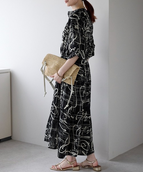 Lien Select ワンピース 総柄ロングシャツワンピース : ZOZOTOWN Yahoo