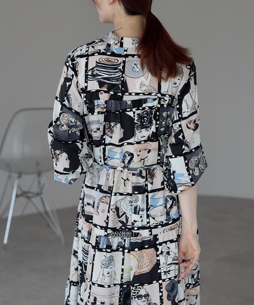 Lien Select ワンピース 総柄ロングシャツワンピース : ZOZOTOWN Yahoo