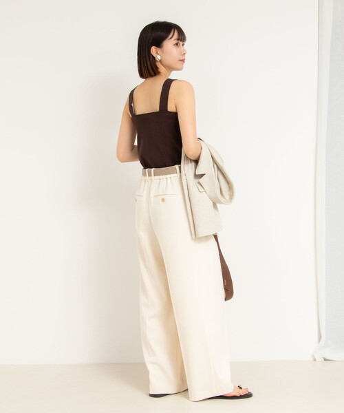 新品　NOLLEY'S sophi ウォッシャブルギャバジンワイドパンツ36 ウォッシャブルギャバジンワイドパンツ｜ノーリーズの通販