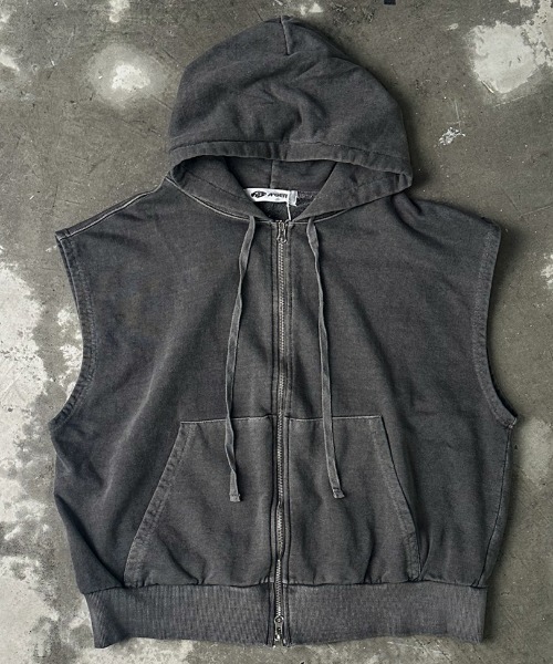 パーカー A'GEM/9 × .kom「NOMANUAL/ノーマニュアル」STAIN WASHED HOODIE/ステイン ウォッシュド パーカー レ A'GEM/9 × .kom『NOMANUAL/ノーマニュアル』STAIN WASHED HOODIE