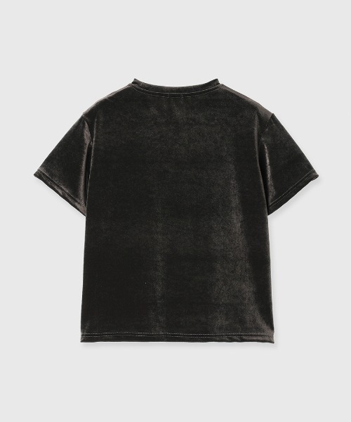 CREDONA（クレドナ） tシャツ VELOUR TEE SHIRTS/ベロアTシャツ