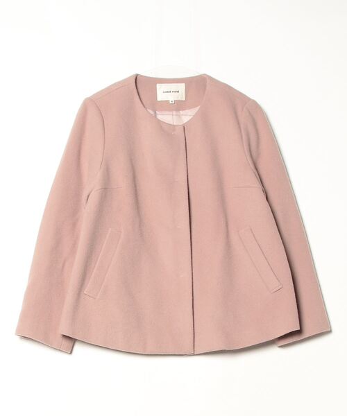 LAISSE PASSE（レッセパッセ） ノーカラージャケット 38 ピンク