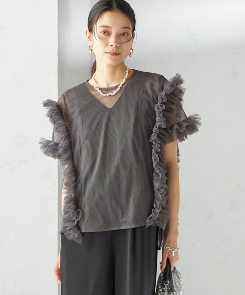 kaene（カエン） オールインワン 「SHIPS別注」kaene:チュール フリル