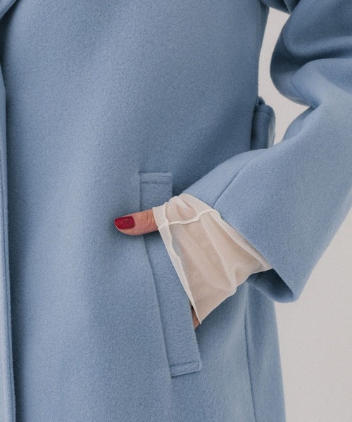 「PUBLIC TOKYO」 チェスターコート 2 アイボリー レディースの画像8