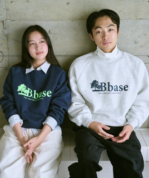 「BROKEN BASE」 スウェットカットソー SMALL グレー メンズ
