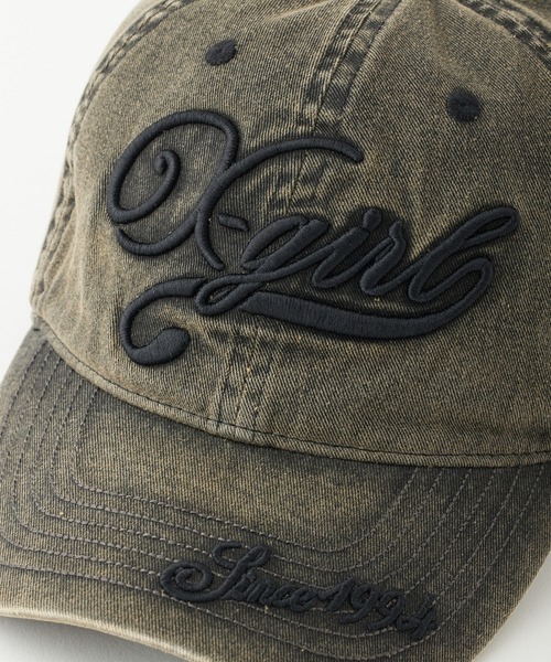 X-girl（エックスガール） キャップ 帽子 EMBROIDERED LOGO FADED