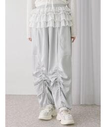 パンツ サテンフリルワイドパンツ レディース｜ZOZOTOWN Yahoo!店
