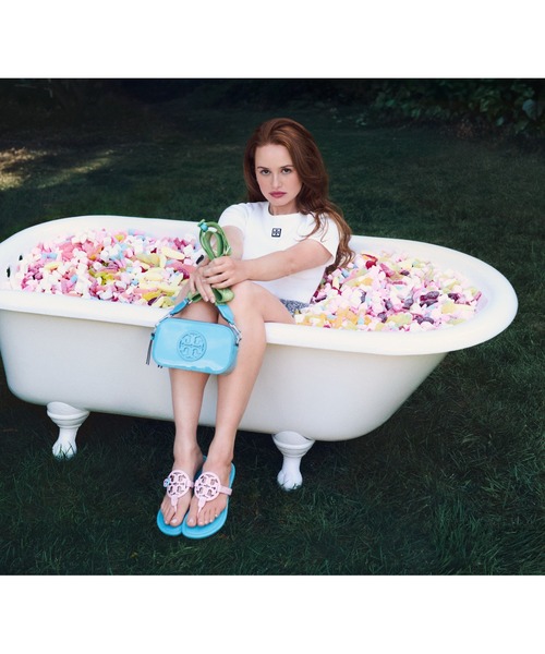 TORY BURCH x BonBon 国内買付 ミラー パデッド サンダル TB x BonBon ミラー パテント サンダル: レディース サンダル