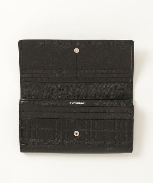 BURBERRY 「BURBERRY」 チェック柄財布 - ブラック レディース