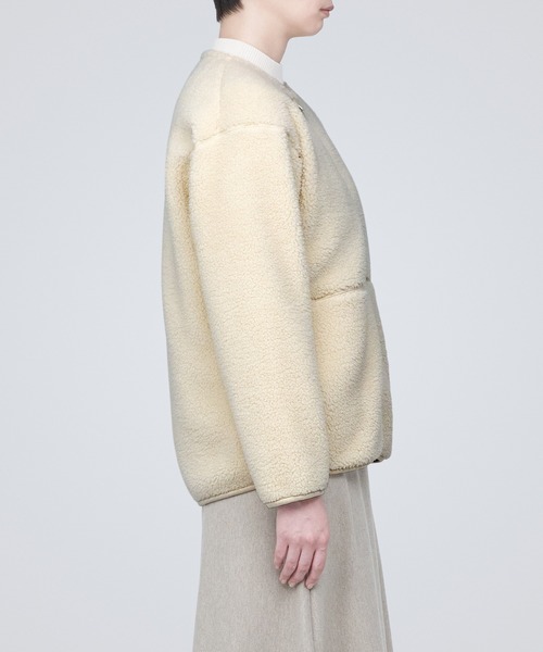 「無印良品」 ブルゾン L ネイビー レディース_画像3