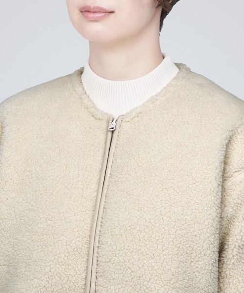 「無印良品」 ブルゾン L ネイビー レディース_画像5