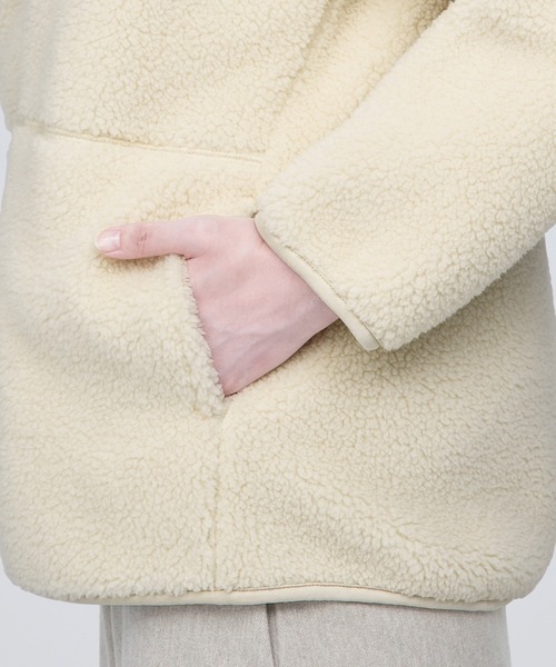 「無印良品」 ブルゾン L ネイビー レディース_画像6