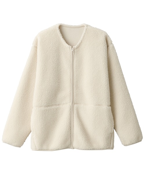 「無印良品」 ブルゾン L ネイビー レディース_画像8