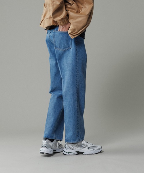 ADAM ET ROPE'（アダムエロペ） ジーンズ ブリーチ ストレート