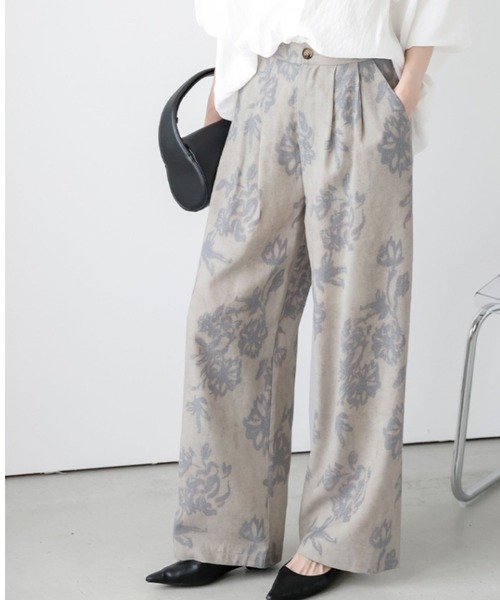 Lajour パンツ 「日本製」ワイドタックパンツ レディース : ZOZOTOWN