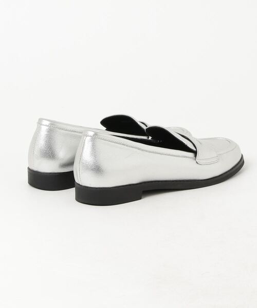 UNITED ARROWS」 シューズ 38 シルバー レディース ローファー