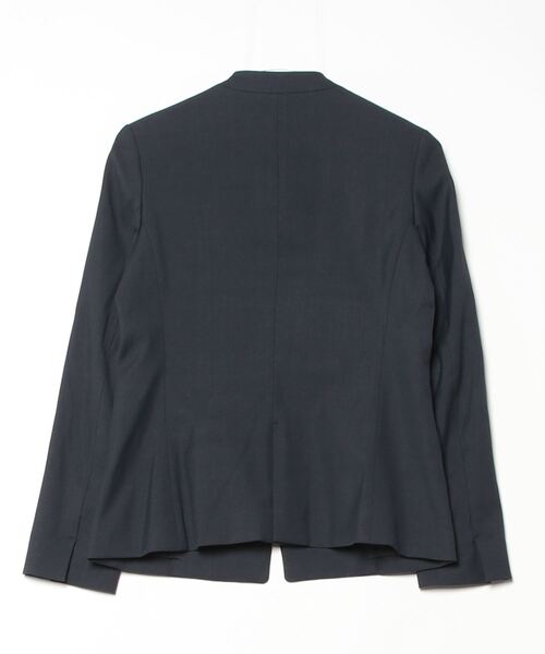 PLST 「PLST」 ノーカラージャケット M ネイビー レディース
