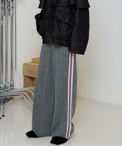 MAISON SPECIAL（メゾンスペシャル） パンツ Openwork Knitting Track