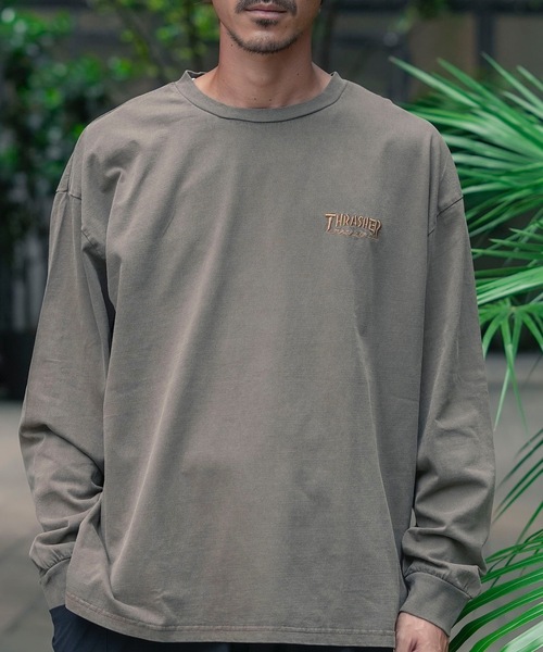 THRASHER（スラッシャー） tシャツ GONZ ART PIGMENT L/S T-SHIRTS